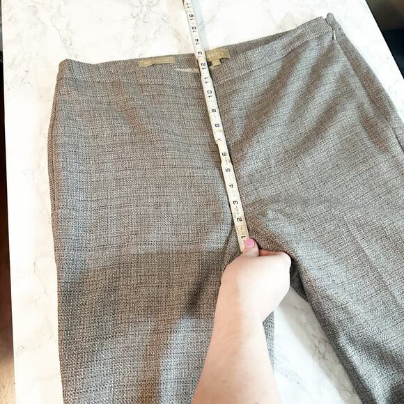 Talbots Wool Blend Italian Woven Gray Brown Pants Women's Size 16 Petite - Picture 12 of 15